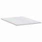 vidaXL Στρώμα επικάλυψης Λευκό 160 x 200 cm Υφασμα Πλεκτό