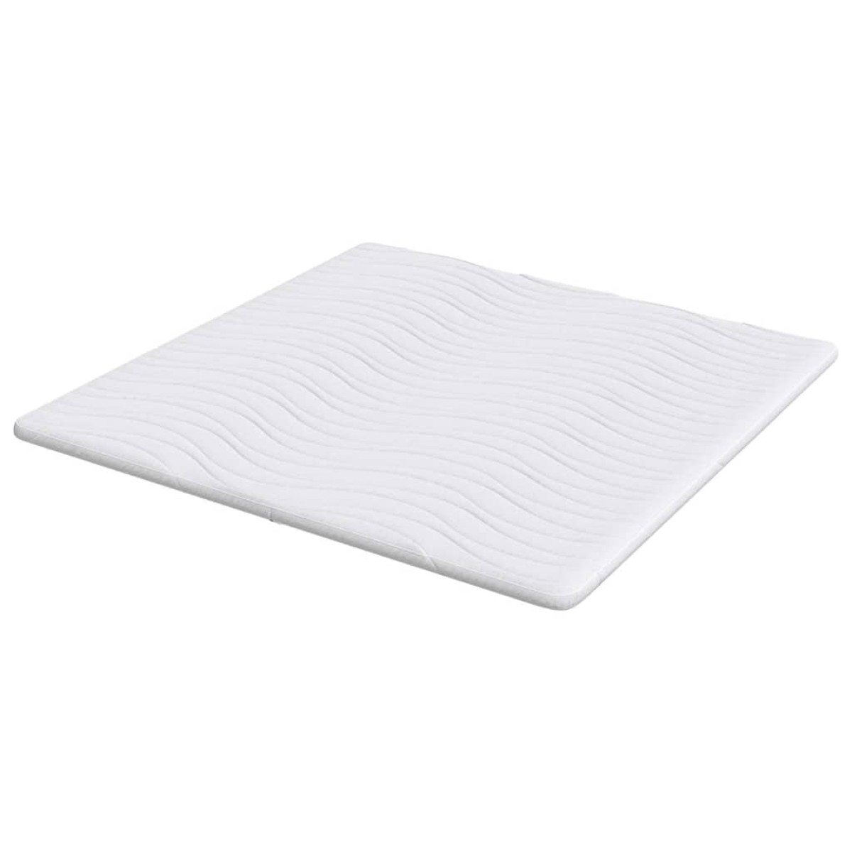 vidaXL Στρώμα επικάλυψης Λευκό 180 x 200 cm Υφασμα Πλεκτό