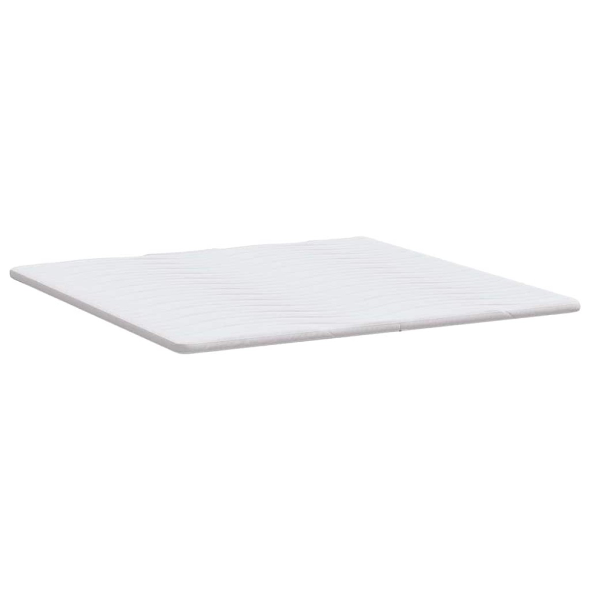 vidaXL Στρώμα επικάλυψης Λευκό 200 x 200 cm Υφασμα Πλεκτό