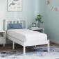 vidaXL Στρώμα Λευκός 60 x 120 cm Τσέπες ελατηρίων