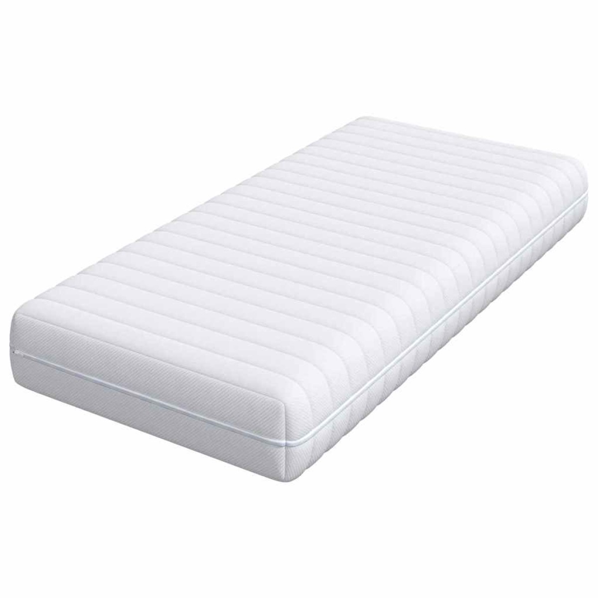 vidaXL Στρώμα Λευκός 80 x 160 cm Τσέπες ελατηρίων