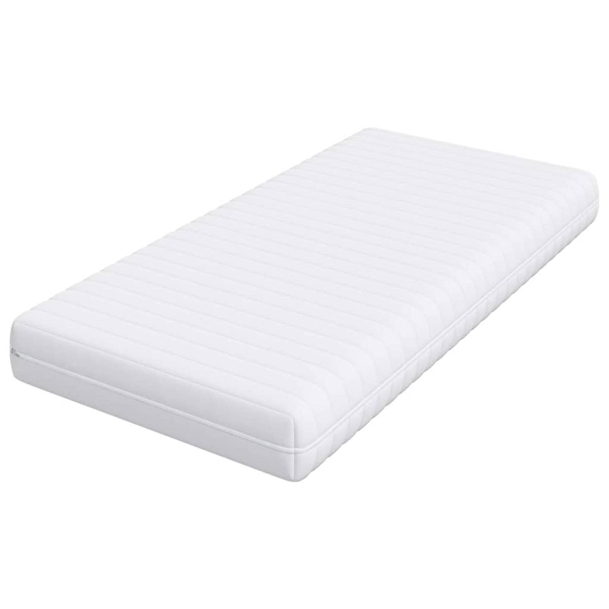 vidaXL Στρώμα Λευκός 90 x 190 cm Τσέπες ελατηρίων
