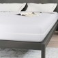 vidaXL Στρώμα Λευκός 140 x 190 cm Τσέπες ελατηρίων