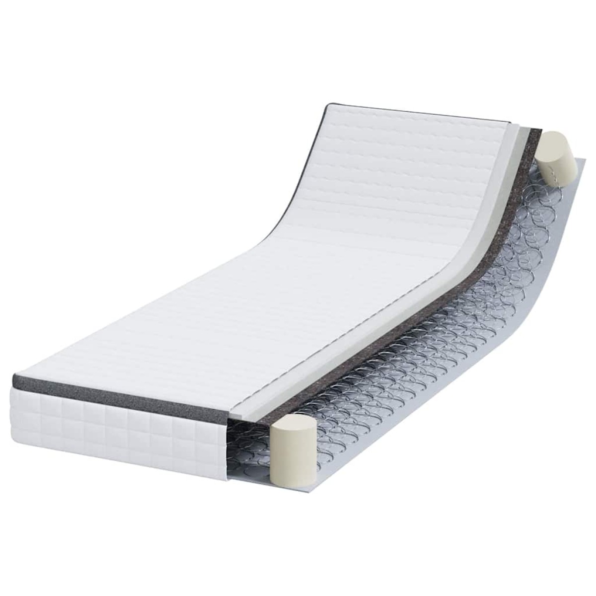 vidaXL Στρώμα Λευκό και Γκρι 80 x 200 cm Σαμπρέλα Bonell