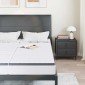 vidaXL Στρώμα 2 τμχ. Μέτρια μαλακό 70 x 200 cm Λευκό και Γκρι