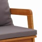vidaXL Παγκάκι κήπου Φυσικό Λάδι 115 x 65 x 71 εκ Στερεό Ξύλο Ακακίας