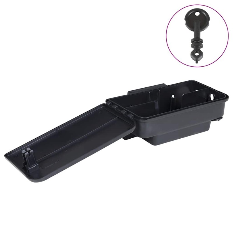 vidaXL Ποντικοπαγίδες 4 τεμ. Μαύρες 22x12,5x7,5 εκ.