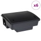 vidaXL Παγίδες ποντικιών 6 τεμάχια Μαύρο 23x19x9,5 εκ.