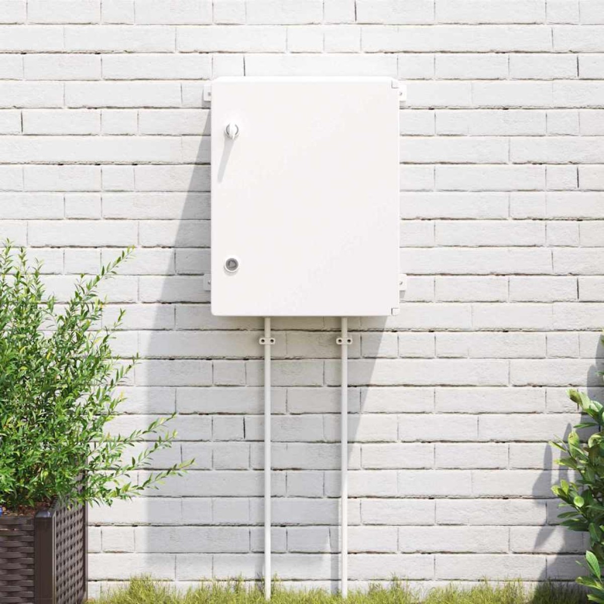 vidaXL Ντουλάπι Ελέγχου Γκρι 47 x 24 x 50 εκ ΑΒΣ Πλαστικό