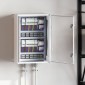 vidaXL Ντουλάπι Ελέγχου Γκρι 57 x 24,5 x 70 εκ ΑΒΣ Πλαστικό