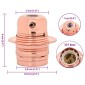 vidaXL Λαμπτήρες 2 τεμάχια Rose Gold E27