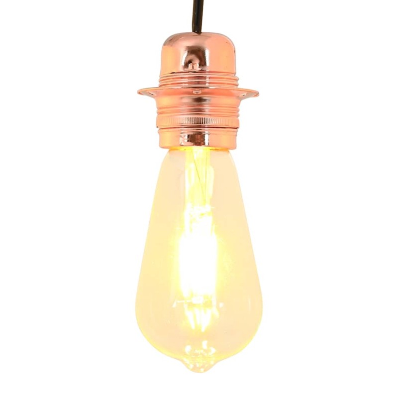 vidaXL Λαμπτήρες 2 τεμάχια Rose Gold E27