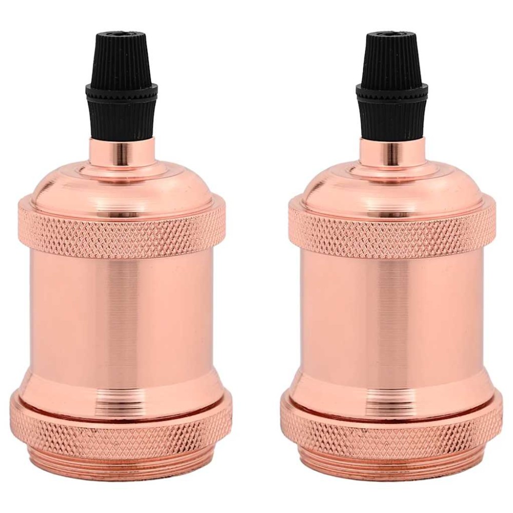 vidaXL Λαμπτήρες 2 τεμάχια Rose Gold E27