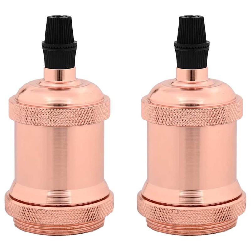 vidaXL Λαμπτήρες 2 τεμάχια Rose Gold E27