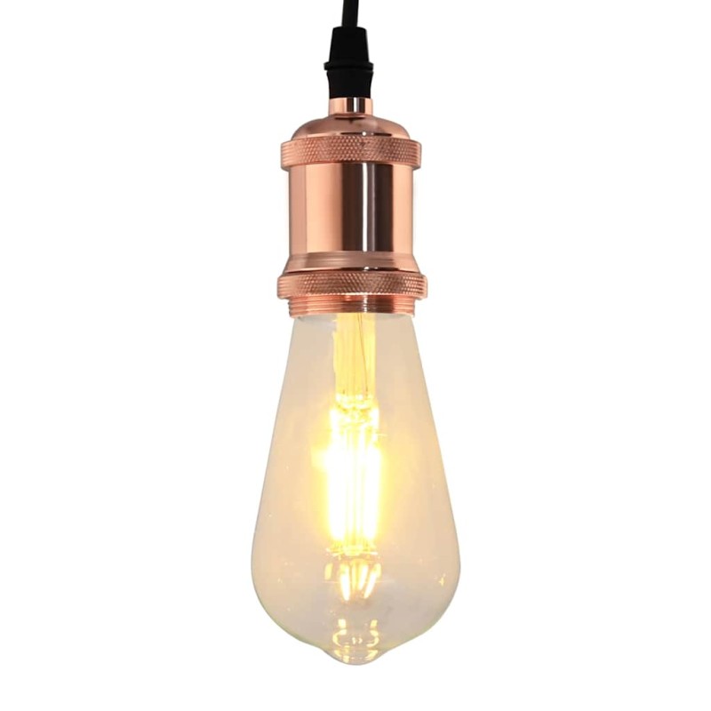 vidaXL Λαμπτήρες 2 τεμάχια Rose Gold E27