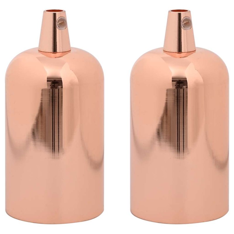 vidaXL Λαμπτήρες 2 τεμάχια Rose Gold E27