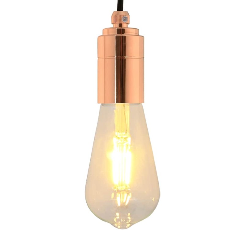 vidaXL Λαμπτήρες 2 τεμάχια Rose Gold E27