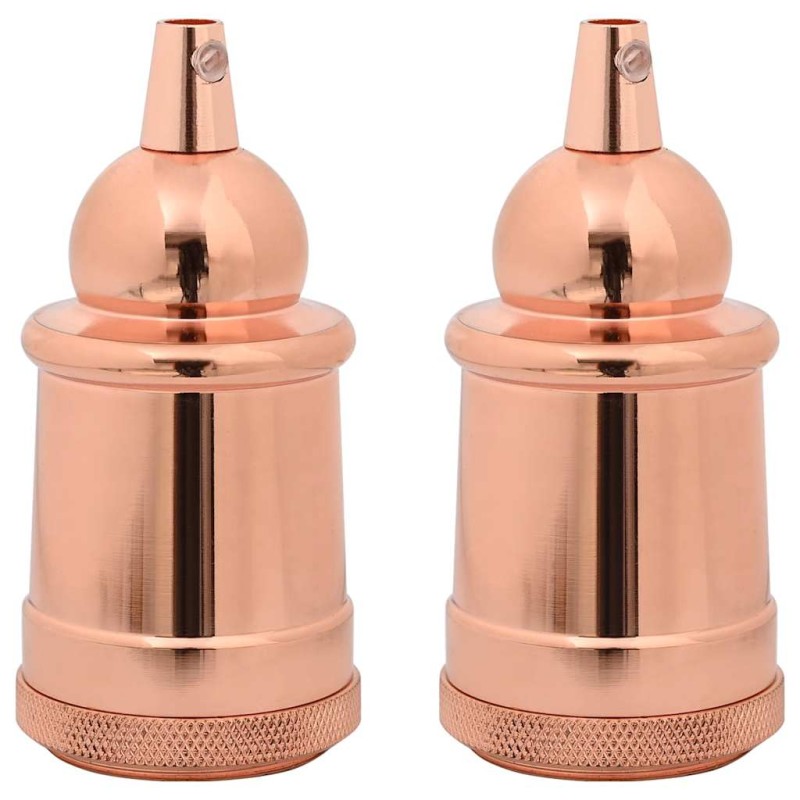 vidaXL Λαμπτήρες 2 τεμάχια Rose Gold E27