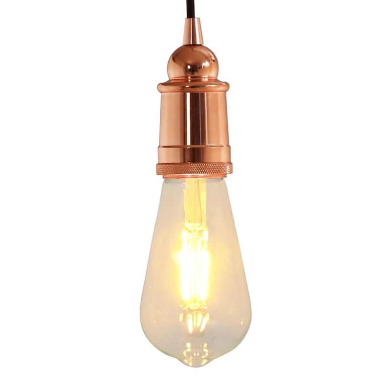 vidaXL Λαμπτήρες 2 τεμάχια Rose Gold E27