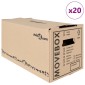 vidaXL Κουτί Μετακόμισης 20 τμχ. Φυσικό 59 x 31,5 x 31,5 εκ Χαρτόνι