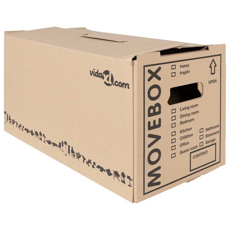 vidaXL Κουτί Μετακόμισης 20 τμχ. Φυσικό 59 x 31,5 x 31,5 εκ Χαρτόνι