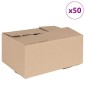 vidaXL Πτυσσόμενο Κουτί 50 τμχ. Φυσικό 30 x 21,5 x 14 εκ. Χαρτόνι