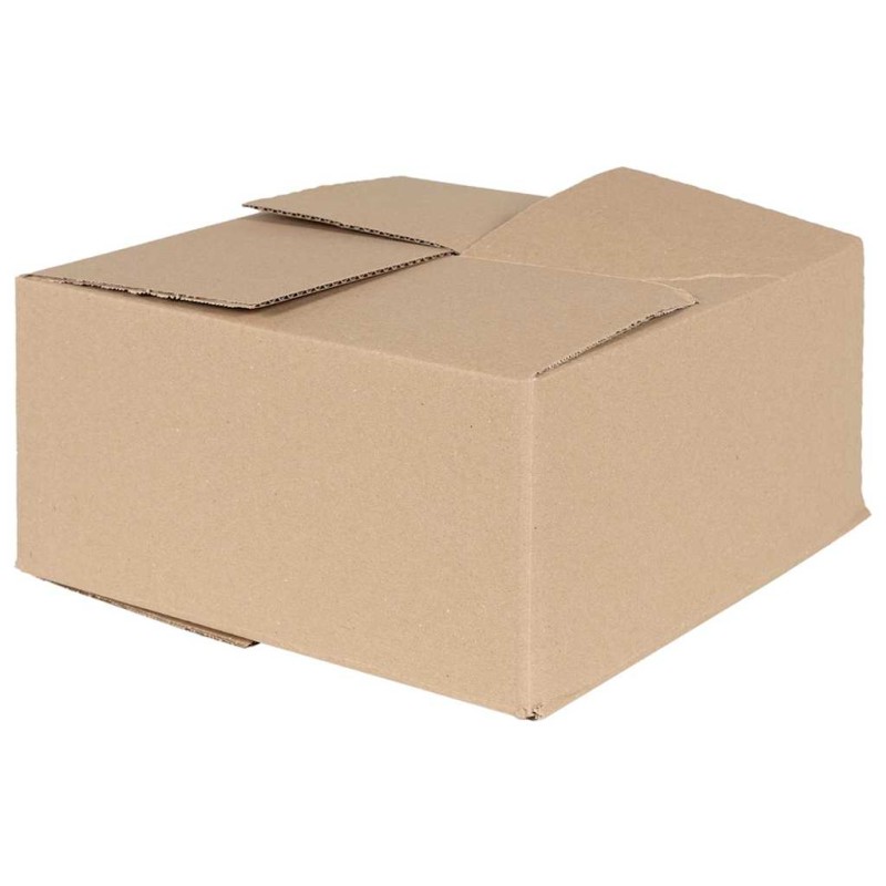 vidaXL Πτυσσόμενο Κουτί 50 τμχ. Φυσικό 30 x 30 x 15 cm Χαρτόνι