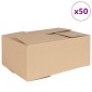 vidaXL Πτυσσόμενο Κουτί 50 τμχ. Φυσικό 35 x 24 x 15 εκ. Χαρτόνι