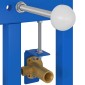 vidaXL Στήριξη Τοίχου Για Σύστημα Bidet Μπλε 50 x 3 x 112 εκ