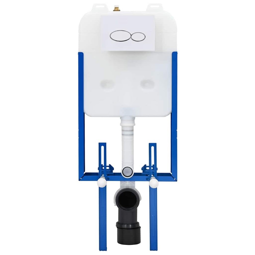 vidaXL Κούρσα κα cistern με αποθήκευση Λευκό 50 x 8 x 131 εκ Ατσάλι