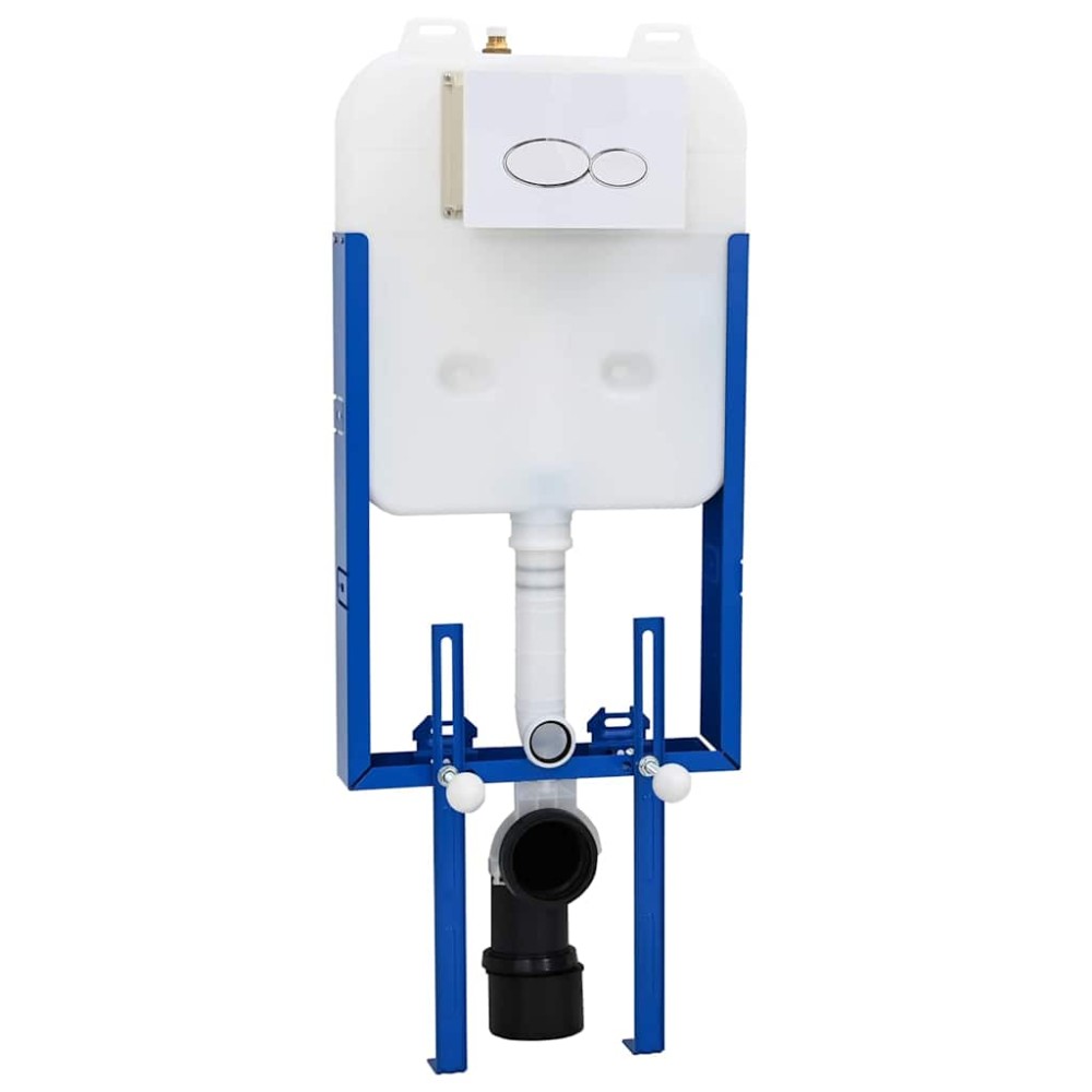 vidaXL Κούρσα κα cistern με αποθήκευση Λευκό 50 x 8 x 131 εκ Ατσάλι