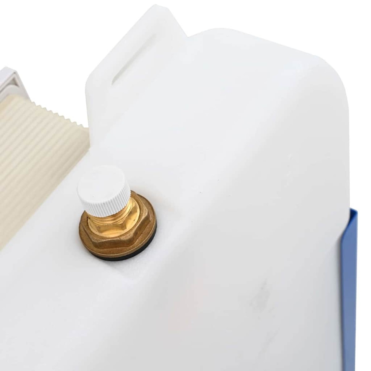 vidaXL Κούρσα κα cistern με αποθήκευση Λευκό 50 x 8 x 131 εκ Ατσάλι