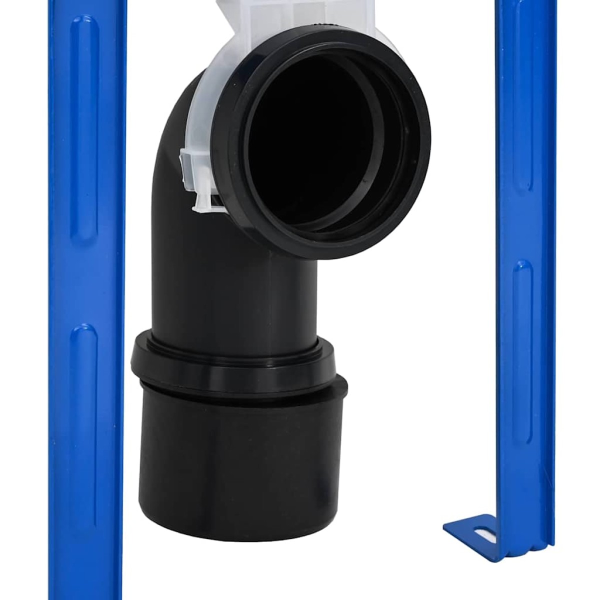 vidaXL Κούρσα κα cistern με αποθήκευση Λευκό 50 x 8 x 131 εκ Ατσάλι