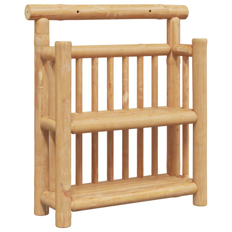 vidaXL Ράφι Τοίχου Επιτοίχιο Φυσικό 40 x 13 x 44 εκ. Μπαμπού