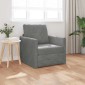 vidaXL Κρεβάτι καναπές Σκούρο Γκρι 74 x 77 x 81 εκ. Βελούδο