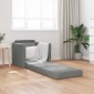 vidaXL Κρεβάτι καναπές Σκούρο Γκρι 74 x 77 x 81 εκ. Βελούδο