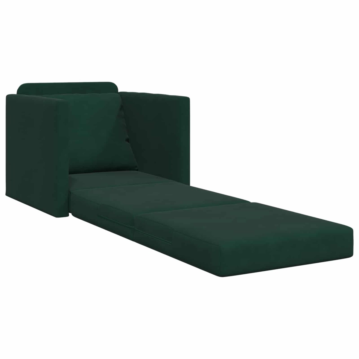 vidaXL Κρεβάτι καναπές Σκούρο Πράσινο 74 x 77 x 81 εκ. Βελούδο
