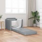 vidaXL Κρεβάτι καναπές 60cm Ανοιχτό γκρι ύφασμα