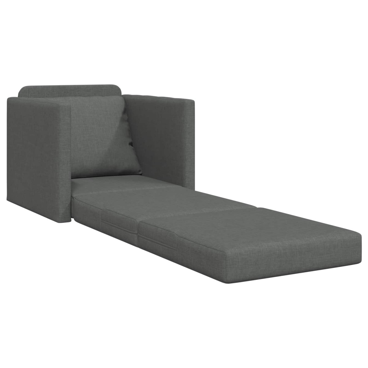vidaXL Κρεβάτι καναπές 60cm Σκούρο Γκρι ύφασμα