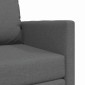 vidaXL Κρεβάτι καναπές 60cm Σκούρο Γκρι ύφασμα