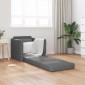 vidaXL Κρεβάτι καναπές 60cm Σκούρο Γκρι ύφασμα