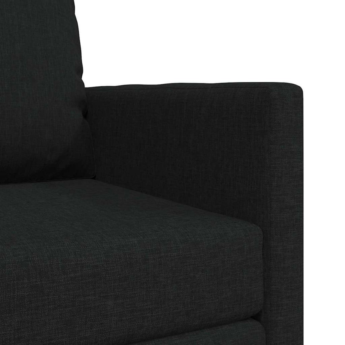 vidaXL Κρεβάτι καναπές Μαύρο 74 x 77 x 81 εκ. ύφασμα