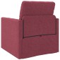 vidaXL Κρεβάτι καναπές Κόκκινο 74 x 77 x 81 εκ. ύφασμα
