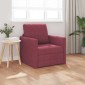 vidaXL Κρεβάτι καναπές Κόκκινο 74 x 77 x 81 εκ. ύφασμα