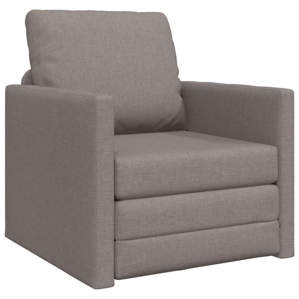 vidaXL Κρεβάτι καναπές Taupe 74 x 77 x 81 εκ. ύφασμα