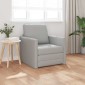vidaXL Κρεβάτι καναπές Σκίουρος Γκρί 74 x 77 x 81 εκ. ύφασμα