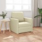 vidaXL Κρεβάτι καναπές Κρεμ 74 x 77 x 81 εκ. Δερματίνη
