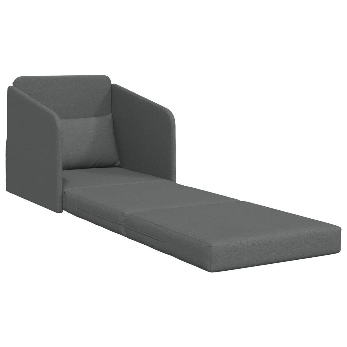 vidaXL Κρεβάτι καναπές Σκούρο Γκρι 65 x 80 x 83 εκ. ύφασμα