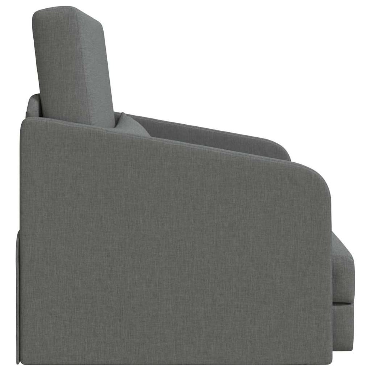 vidaXL Κρεβάτι καναπές Σκούρο Γκρι 65 x 80 x 83 εκ. ύφασμα