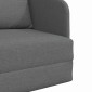 vidaXL Κρεβάτι καναπές Σκούρο Γκρι 65 x 80 x 83 εκ. ύφασμα